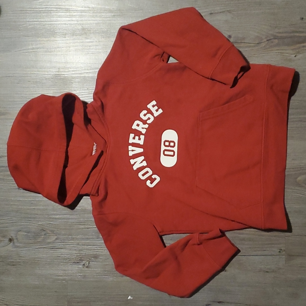 🧡 Converse | Kids Hoodie Sweater | Size 5 | Red
